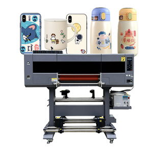 Impresora de transferencia UV DTF rollo a rollo de 60 cm con 2/4 cabezales para película de cristal plástica antiagrietamiento con efecto goteo de logotipo - Product Image 1