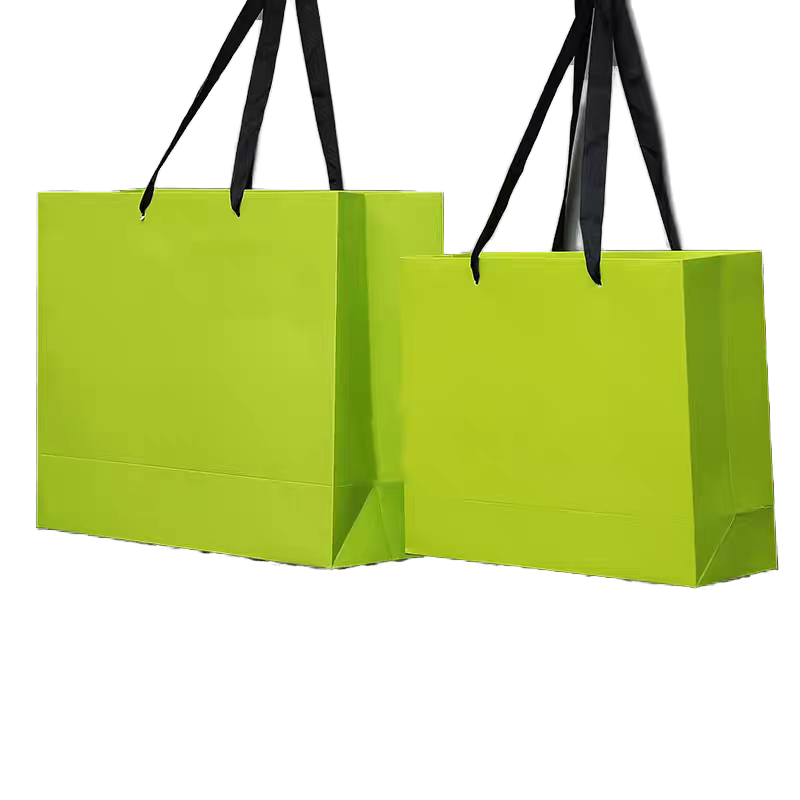 Cosmetic Gift Food Packaging Paper Bags Recyclable Lamination Flexo Printed Custom Colors Lipstick Blush Recycled Materials