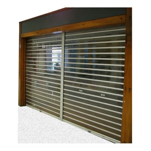 <span class=keywords><strong>Porte</strong></span> roulante transparente en aluminium et Polycarbonate, mécanisme à roulement, de sécurité PC, <span class=keywords><strong>pour</strong></span> magasin Commercial - Product Image 1