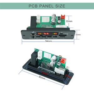 JQ D135BT 2 X40W MP3-Player <span class=keywords><strong>Bluetooth</strong></span>-Musiklautsprecher-Verstärker platinen modul mit Mikrofon - Product Image 2