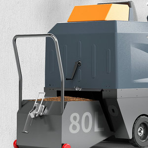 Street Sweeper Closed Cab Ride on Road Vacuum <b>Cleaner</b> 2 Side <b>Brush</b> Sweeping Machine - Product Image 3