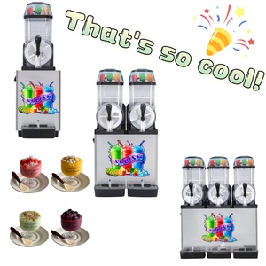 Máquina Comercial para Slush Puppies, Dispensador Automático de Bebidas Congeladas de 3 Tanques para Centros de Entretenimiento Familiar - Product Image 1