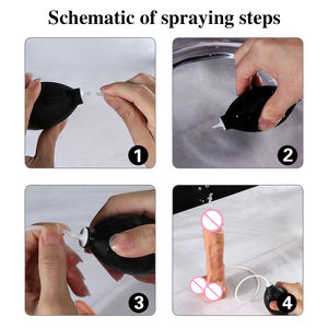 Большой водонепроницаемый фаллоимитатор из ПВХ с эффектом эякуляции, реалистичной текстурой и венами, для женщин - Product Image 3