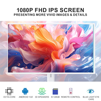 Smart TV Android Portátil con Pantalla Táctil, Batería, Full HD 1080p, Puertos USB para Educación, Entretenimiento en el Hogar, Dispositivo de Transmisión
