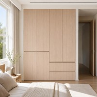 Système de dressing moderne en bois pour chambre à coucher, meuble de rangement pour chambre à coucher