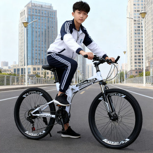 Vélo pliable en acier à haute teneur en carbone de 26 pouces à 21 vitesses, vélo de montagne pliable pas cher de 26 pouces pour adolescents et femmes - Product Image 3