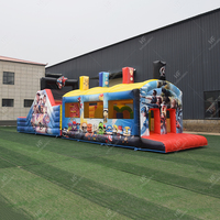 Personnalisé Populaire Avenger-film Thème Conception Gonflable Combo Obstacle Course