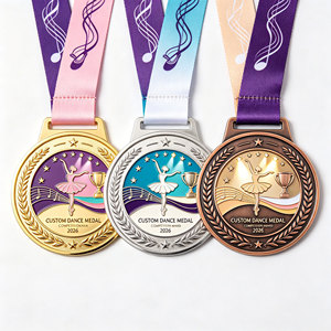 Médailles de danse personnalisées, récompenses de compétition, souvenirs métalliques personnalisés, médailles d'attribution pour les écoles de ballet et de jazz, fabrication professionnelle - Product Image 1