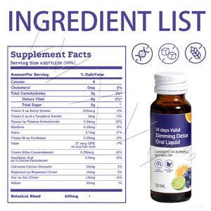 เครื่องดื่มลดน้ำหนัก 14 วัน สูตรธรรมชาติ เร่งการเผาผลาญไขมัน ควบคุมความอยากอาหาร - Product Image 6