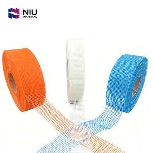 石膏ボード用中国卸売20m 45m 90m長さファイバーグラス自己接着メッシュジョイントテープ - Product Image 1