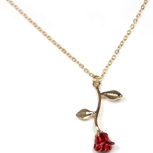 Collares con Colgante de Rosa para Mujer - Estilo Estético para Adolescentes, Joyería Preppy - Collares Delicados para Mujer - Collares de Moda - Product Image 2