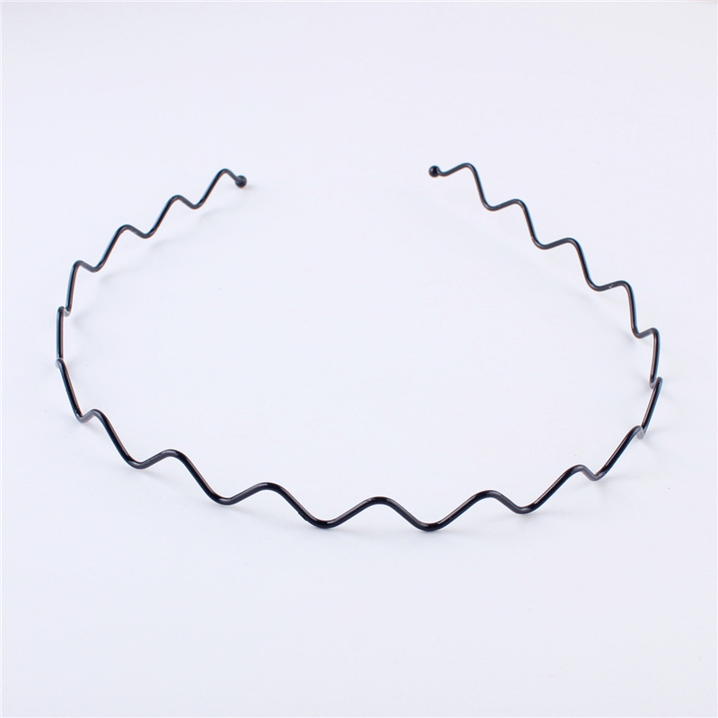 6 Cerchietti Per Capelli In Metallo Nero - Fascette Antiscivolo Unisex, Per Sport, Yoga E Look Eleganti - 7
