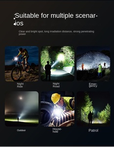 ไฟฉาย LED กำลังสูง - ไฟฉายอเนกประสงค์แบบชาร์จ USB ได้ ปรับซูมได้ สำหรับการตั้งแคมป์กลางแจ้ง กรณีฉุกเฉิน - Product Image 2