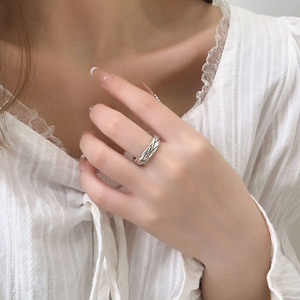 Yinruitai S925 Sterling Silver Open <b>Ring</b> Plant Pattern For Women Gift Jewelry - Product Image 1