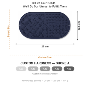 Tapis à lécher ODM avec ventouse pour chiens et chats, tapis d'alimentation lente en <span class=keywords><strong>silicone</strong></span> de qualité alimentaire avec texture empreinte de patte, tapis à lécher pour friandises pour animaux de compagnie - Product Image 6