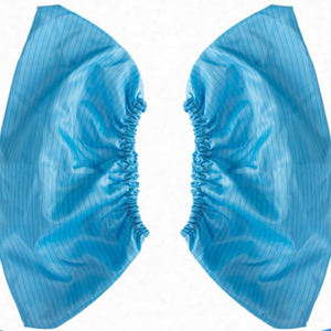 לשימוש חוזר רחיץ אנטי להחליק ESD פוליאסטר בד חדר נקי בתמיסה נעל כיסוי - Product Image 6