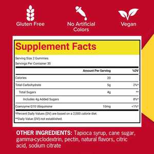 Suplementos de CoQ10 de Marca Privada para Mejorar la Inmunidad, Gomitas de Coenzima Q10 Antioxidantes Naturales - Product Image 6