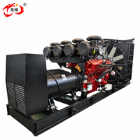 Generator Diesel Tipe Terbuka Kustom 2Mw dengan Pendingin Air, Mesin Cummins untuk Pembangkit Listrik, Harga