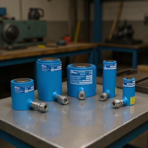 Cilindros Hidráulicos de Acción Simple Ttake, Línea de Uso General, Color Azul, Grado Industrial - Product Image 3