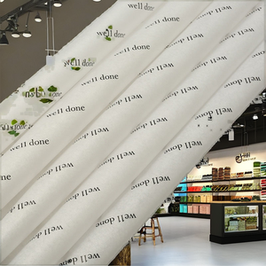 Papel de Seda Blanco para Empaque, Reciclable, de 17 g/m², con Recubrimiento de una Cara, Impresión de Logotipo Negro Personalizado, Impresión Offset, Venta al Por Mayor - Product Image 2