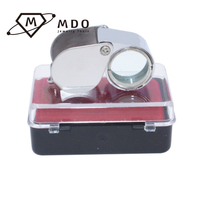 High-quality 10x 20x 18mm Jeweler Foldable Triplet Optical Lens Jewelry Loupe Diamond MagnifIer Diamond Magnify Glass