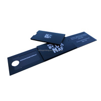 Boîte d'emballage personnalisée pour carte bancaire avec glissière pour carte de crédit, carte cadeau intelligente