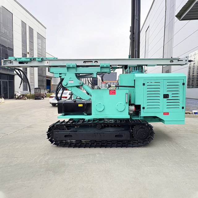 Hydraulic Highway Guardrail Pile Driver Photovoltaic Small Solar Drilling Rigs Machine Pump Water Wells Green High