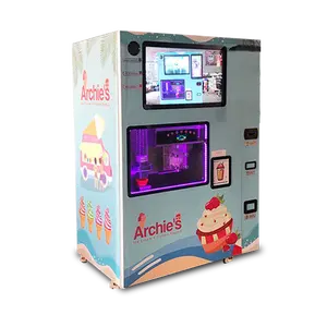 Vendedor de sorvete para dinheiro, máquina automática de venda de proteína