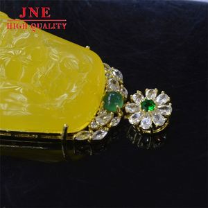 Best-Seller sur Douyin Men's Landscape Brand Natural Agate Ice-Like Canary Stone Landscape Lucky Pendant Wholesale - Product Image 4