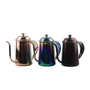 <span class=keywords><strong>Bouilloire</strong></span> à café et thé en acier inoxydable <span class=keywords><strong>de</strong></span> haute qualité au design classique, 650 ml/700 ml, revêtement antiadhésif, <span class=keywords><strong>col</strong></span> <span class=keywords><strong>de</strong></span> <span class=keywords><strong>cygne</strong></span>, bec fin - Product Image 1