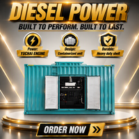 1000kVA Geräuscharmer Diesel-Container-Generator 800 kW YUCHAI-Motor Hochleistungs-Industriekraftwerk 50/60Hz CE ISO Zertifiziert