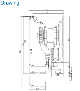 ES200 Ouvre-moteur à mouvement auto-surveillant de haute qualité Système de <span class=keywords><strong>porte</strong></span> <span class=keywords><strong>coulissante</strong></span> <span class=keywords><strong>automatique</strong></span> en verre Opérateurs de <span class=keywords><strong>porte</strong></span> de qualité stable Centre commercial - Product Image 4