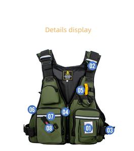 Combinaison de pêche multifonctionnelle pour enfants avec tissu Oxford en nylon imperméable et gilet de sauvetage en mousse EPE pour l'extérieur. - Product Image 4