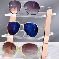 Présentoir pour lunettes et lunettes de soleil en acrylique Acre Table de promotion personnalisée Support d'échelle portable moderne à étagère unique pour supermarché