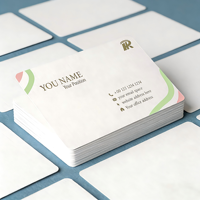 Cartes de visite professionnelles de luxe haut de gamme personnalisées en papier d'art blanc, cartes de vente en papier kraft, cartes de visite professionnelles mates, papeterie de bureau