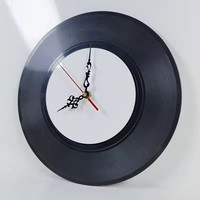 QD instar jam sublimasi MDF penjualan laris jam perekam vinil klasik jam Transfer panas dekorasi dinding cetak kustom