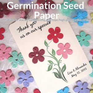 <strong>Plantable</strong> Environmental Protection Creative Seed <strong>Paper</strong> Wedding Confetti Floral Pattern Special <strong>Paper</strong> for Flower Sprouting - Product Image 2