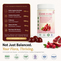 Gummies Probiotiques pour la Santé Vaginale – Équilibre du pH Féminin, 10 Milliards de CFU, Extrait de Canneberge, D-Mannose, Soutien des Voies Urinaires – 60 Unités