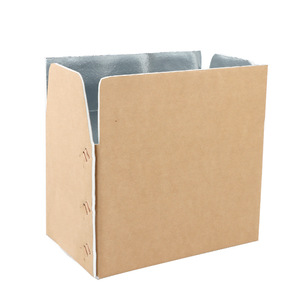 Custom Printed Recyclable Food Thermal Insulated Box Frozen Seafood Insulated Shipping Carton Boxes