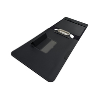 Housse pour ordinateur portable en cuir PU 16 pouces avec support de charge sans fil intégré, tapis de souris, sac de charge multi-appareils