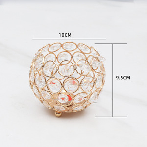 Boule de cristal <span class=keywords><strong>perle</strong></span> octogonale fête mariage bougie tasse créative rétro creux verre atmosphère effet <span class=keywords><strong>chandelier</strong></span> - Product Image 6