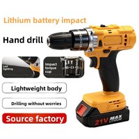Perceuse électrique à batterie 21V, mandrin à changement rapide, contrôle de vitesse infini, haute puissance, trois fonctions, réversible, lithium Gs