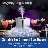 Machine à glaçons instantanée commerciale en acier inoxydable pour bars et restaurants, refroidisseur rapide à glace sèche, congélateur