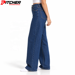 OEM womens denim Relaxed fit denim jeans Wide leg jeans Bulk Supplier for US Contemporary Brands Bulk - Product Image 2