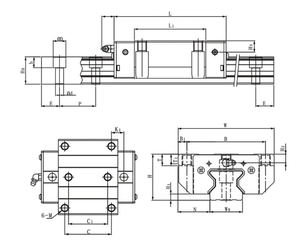 Riel de Guía Lineal de Rodillos RGW/RGH25/30/35/45/<span class=keywords><strong>55</strong></span>/65/85/100 RGH RGW de Alta Resistencia para Maquinaria Pesada - Product Image 6