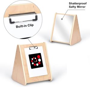 Specchio Bifacciale per Neonati, Giocattolo Sensoriale <span class=keywords><strong>Montessori</strong></span> per Attività Facciale, per Bambini dai 6 Mesi in su - Product Image 6
