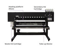 Graphking Factory Outlet Barato 1,3 m Sublimación Impresora Plotter Máquina con I3200 Xp600 Cabezal de impresión