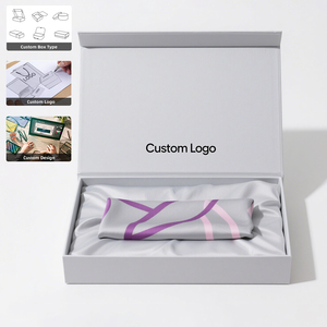 Biodegradable Custom Design Silk Scarf Paper Packaging <b>Boxes</b> Handmade Magnetic Rigid Gift <b>Boxes</b> With Insert - Product Image 1