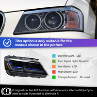 Pour modèles X3 F25 (2010-2013) – Ensemble de phares à LED avec lentille 6000K 6000 Lumens – Amélioration par modification, aucun support de remplacement requis