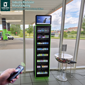 Vitrina Exhibidora de Cigarrillos Premium con Apertura Remota, Puerta de Vidrio Templado y Pantalla LCD - Product Image 1